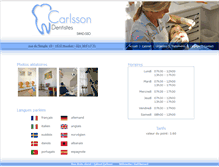 Tablet Screenshot of dentistes-carlsson.ch